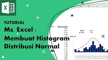 Membuat Histogram, Bar Chart, Grafik Distribusi Normal Variabel kontinu menggunakan Excel