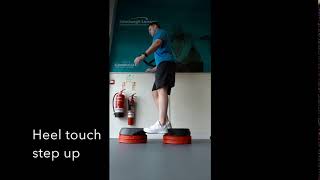Heel touch step up