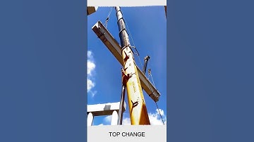 Bridge beam lifting and installation process #goodtool #short #viral