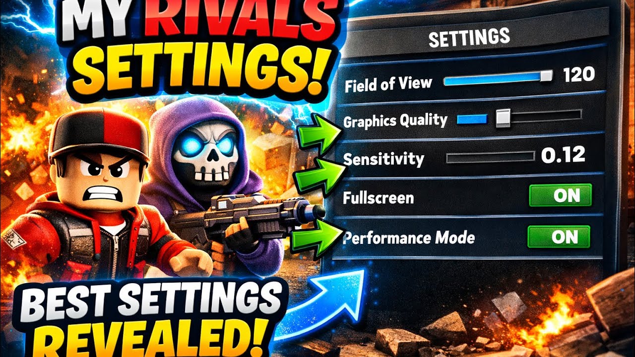 The best Roblox rivals controller knife settings Roblox rivals - YouTube