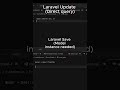save() vs update() — Laravel Interview Killer Question 🔥