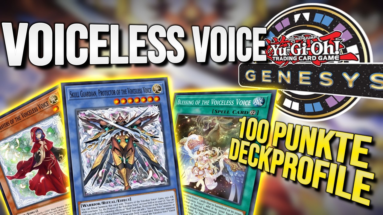 100 Punkte! Voiceless Voice Deck YuGiOh! GENESYS Deckprofile YouTube