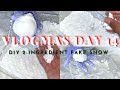 VLOGMAS DAY 14🎄🎁: DIY 2-INGREDIENT FAKE SNOW☃️❄️ | HOW TO MAKE SNOW AT HOME