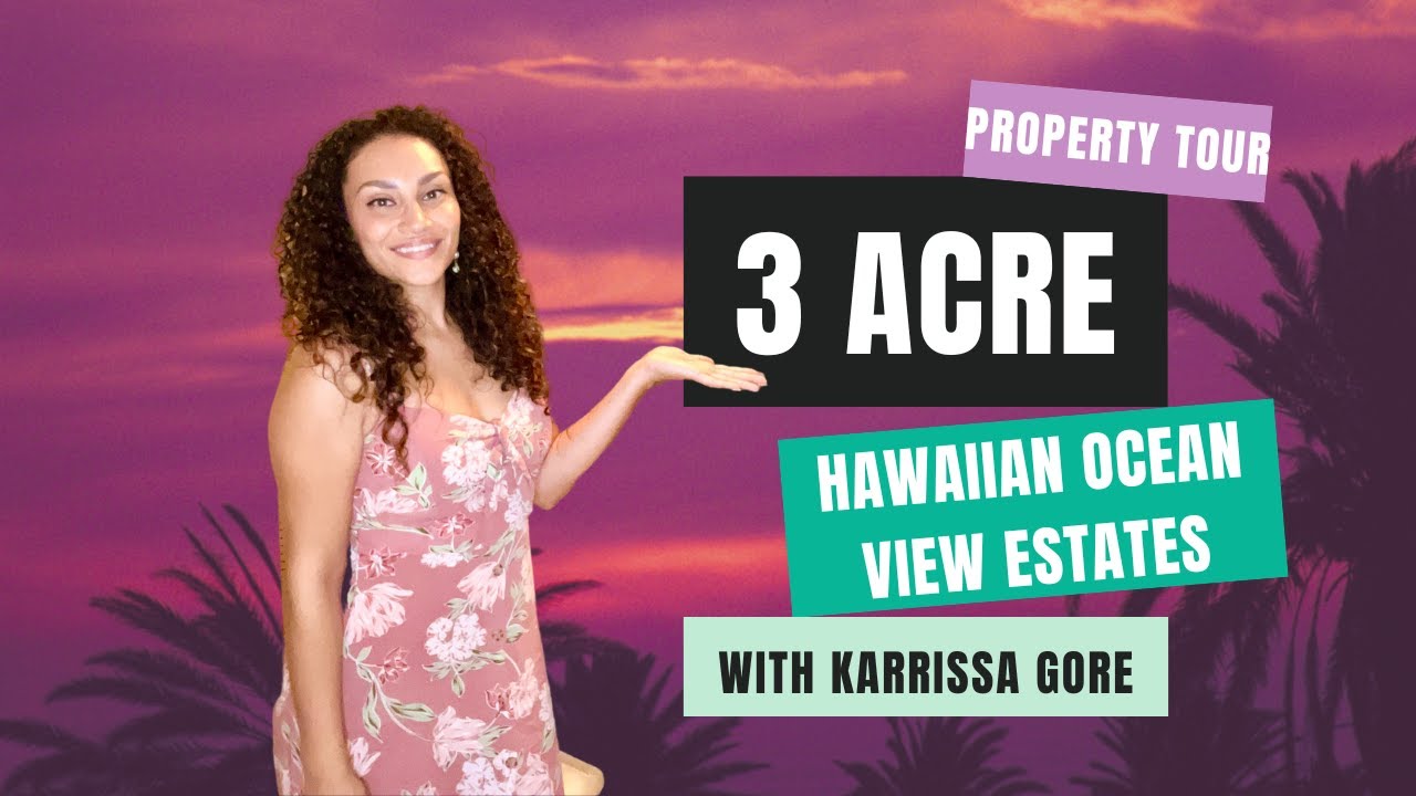 3 Acre Property Tour in Hawaiian Ocean View Estates Big Island YouTube