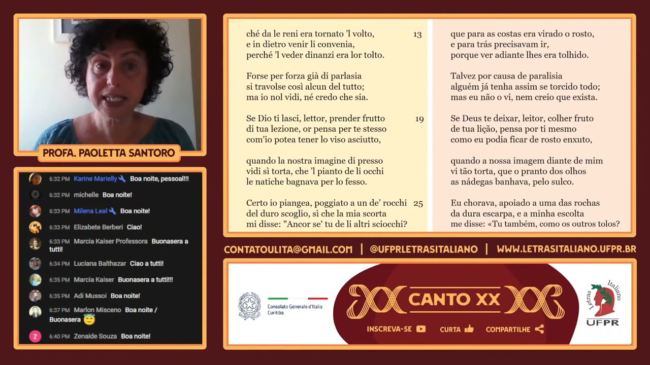 🔥 QUE INFERNO! Canto XX fraude, com Prof  Dr  Luiz Ernani Fritoli UFPR