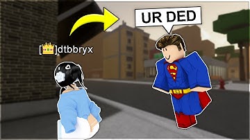 Trolling Da Hood MODS as SUPERMAN (Roblox Da Hood)