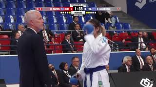 Greece v El Salvador Paris Qualification Tournament 2025 Referee England WORLD KARATE FEDERATION