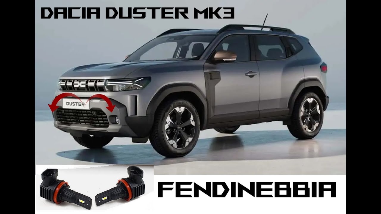INSTALLAZIONE LAMPADINE FENDINEBBIA LED DACIA DUSTER MK3