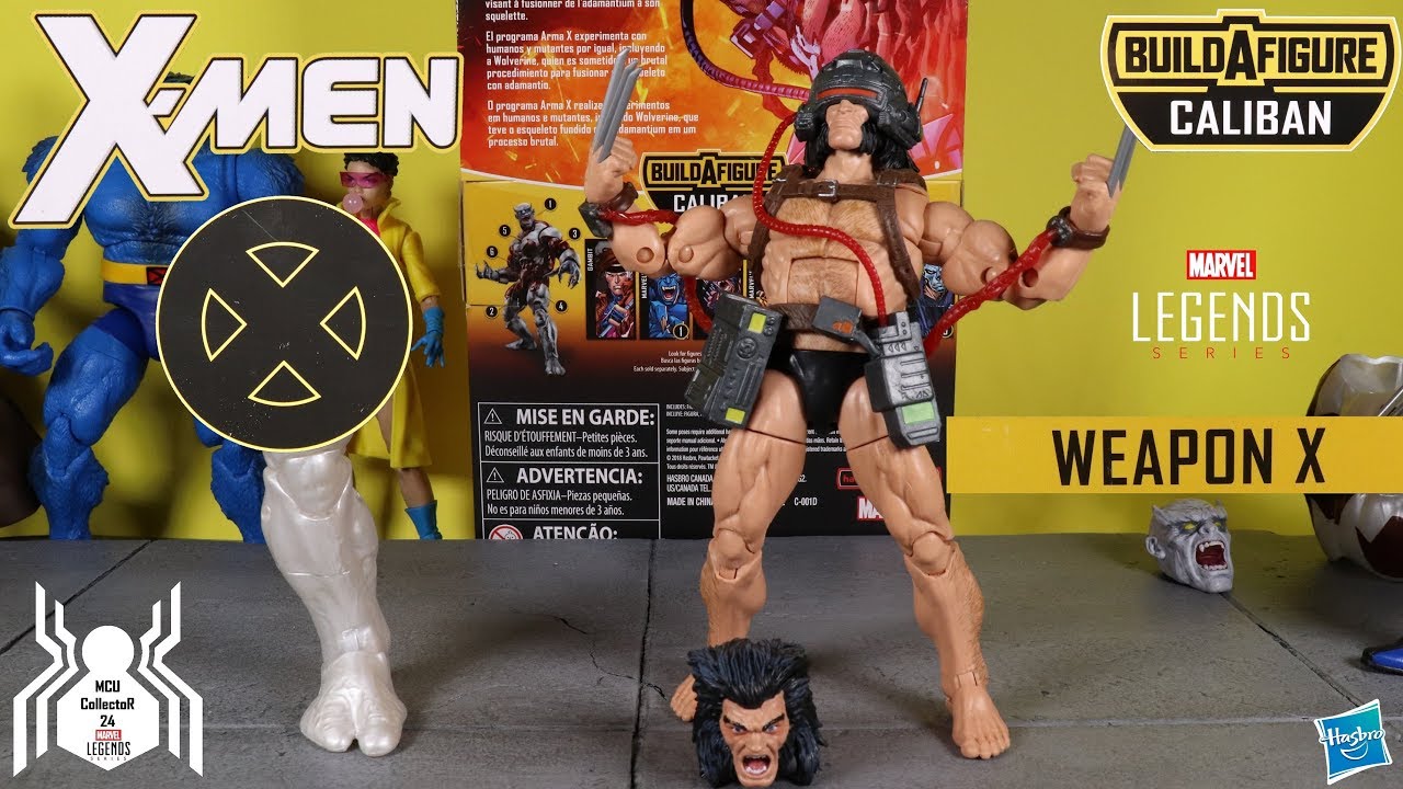 Marvel Legends Weapon X Wolverine X Men Wave 4 Caliban Baf Figure Review