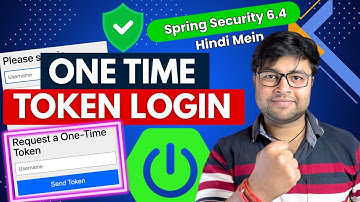🔐 Spring Security One Time Token Login | Spring Security 6.4 Feature [Hindi]
