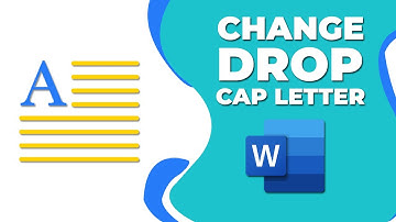 How to change a drop cap to a letter in Word