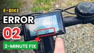 SW900 Error 02 FIXED! E-Bike Brake Lever Sensor Problem (Easy Fix)