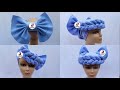 Trending Detachable Twisted Design with Double layers and Bow Embellishment/ Twisted Headband.
