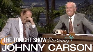 Bob Newhart and Johnny Interrupt Each Other | Carson Tonight Show