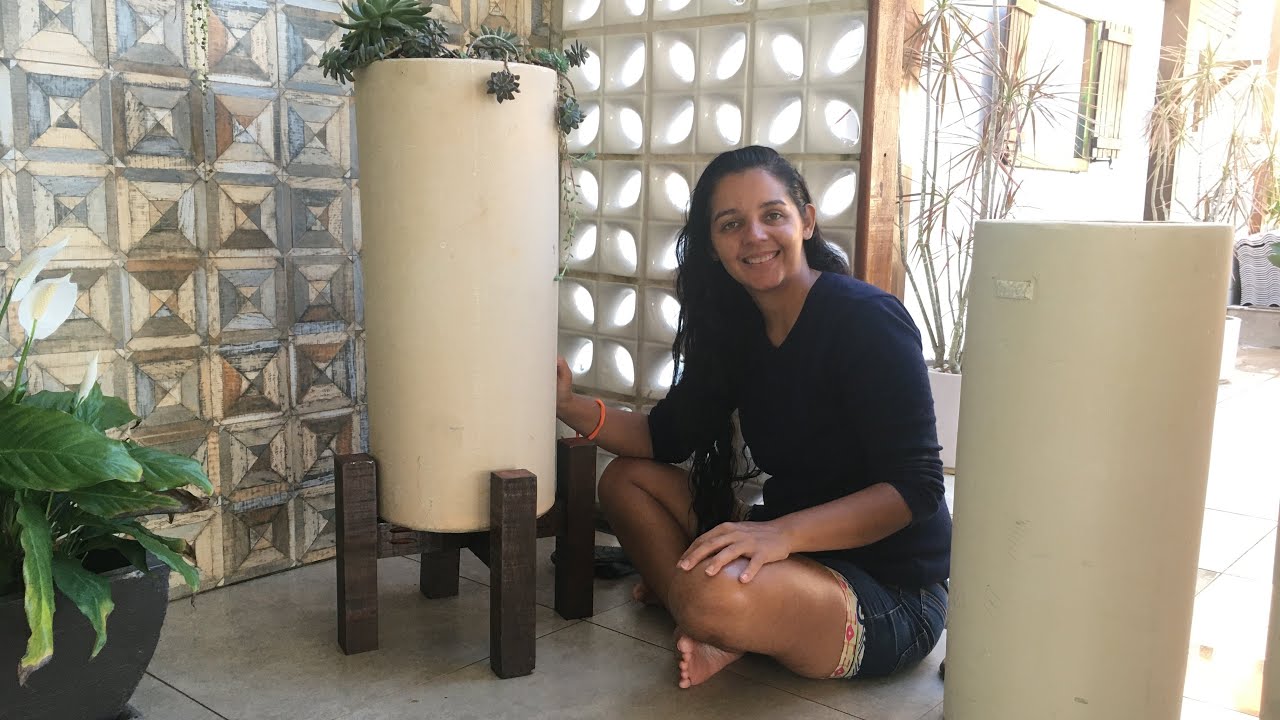 Como fazer pezinho de madeira para vasos.