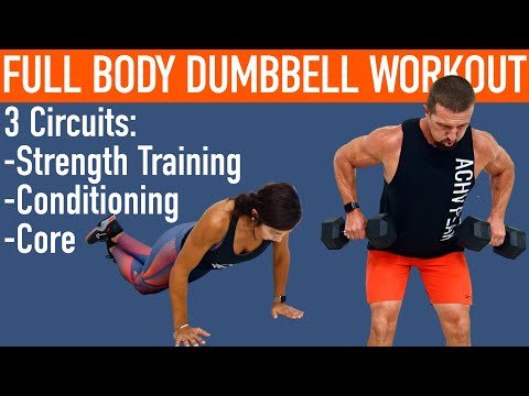 20 Minute Full Body Dumbbell Workout - Circuit Training: Strength ...