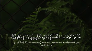 تلاوة عذبة جميلة🍂 ﴿وَآخَرُونَ اعْتَرَفُوا بِذُنُوبِهِمْ خَلَطُوا عمَلا صَالِحًا وآخَرَ سَيِّئًا..﴾