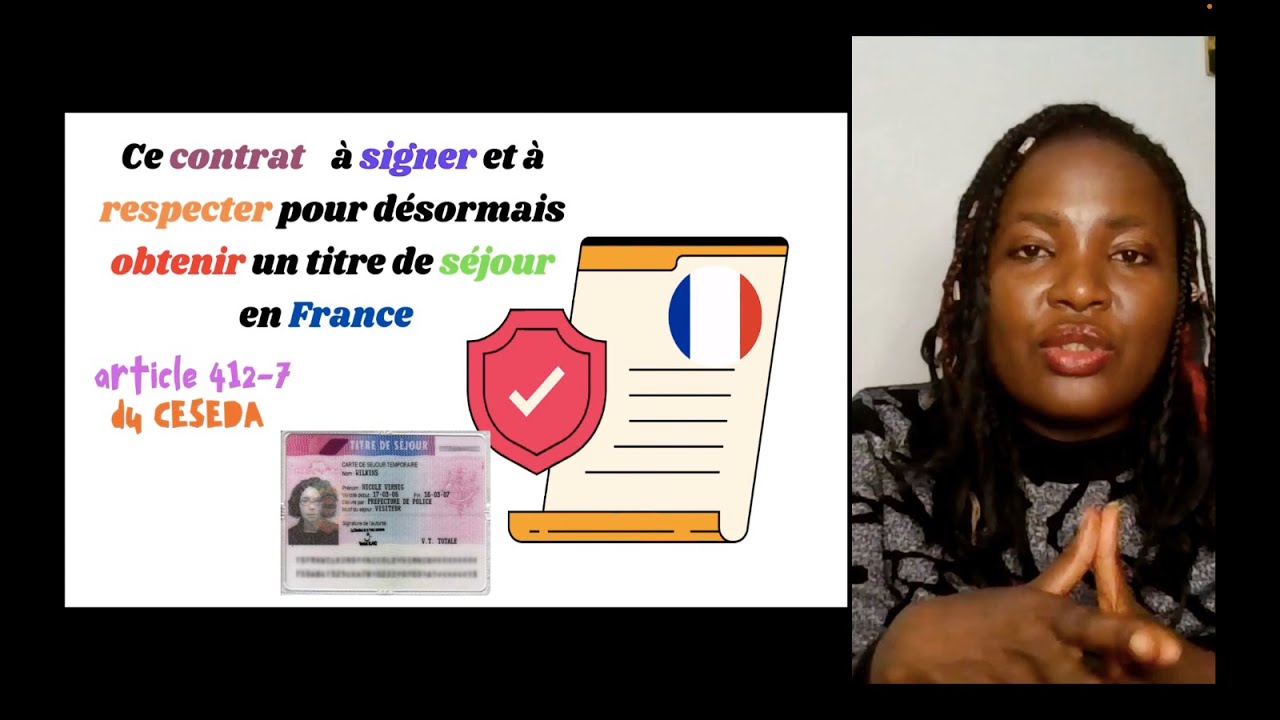 Ce contrat à signer et à respecter pour désormais obtenir un titre de ...