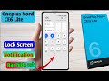 oneplus note ce6 lite lock screen notification panel hide, oneplus note ce6 lite notification bar