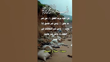 سورة الفلق كاملة برواية حفص عن عاصم بصوت القارئ الشيخ صلاح الجمل