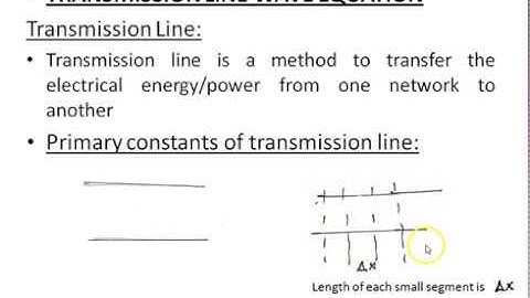 KTU EE 302-Lecture33-Electromagnetics-Transmission line Equation