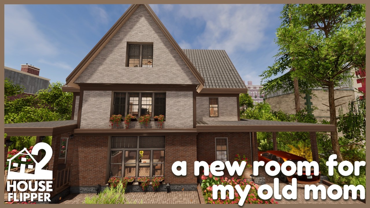a new room for my old mom | house flipper 2 🏡 custom job | no commentary longplay