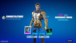 How To Get Ascendant Midas Skin NOW FREE In Fortnite (Unlock Golden King’s Cape \& The Rise of Midas)