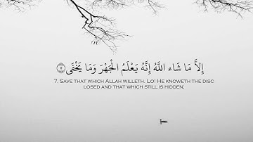 87.سورةالأعلى كامله بصوت الشيخ خالدالجليل