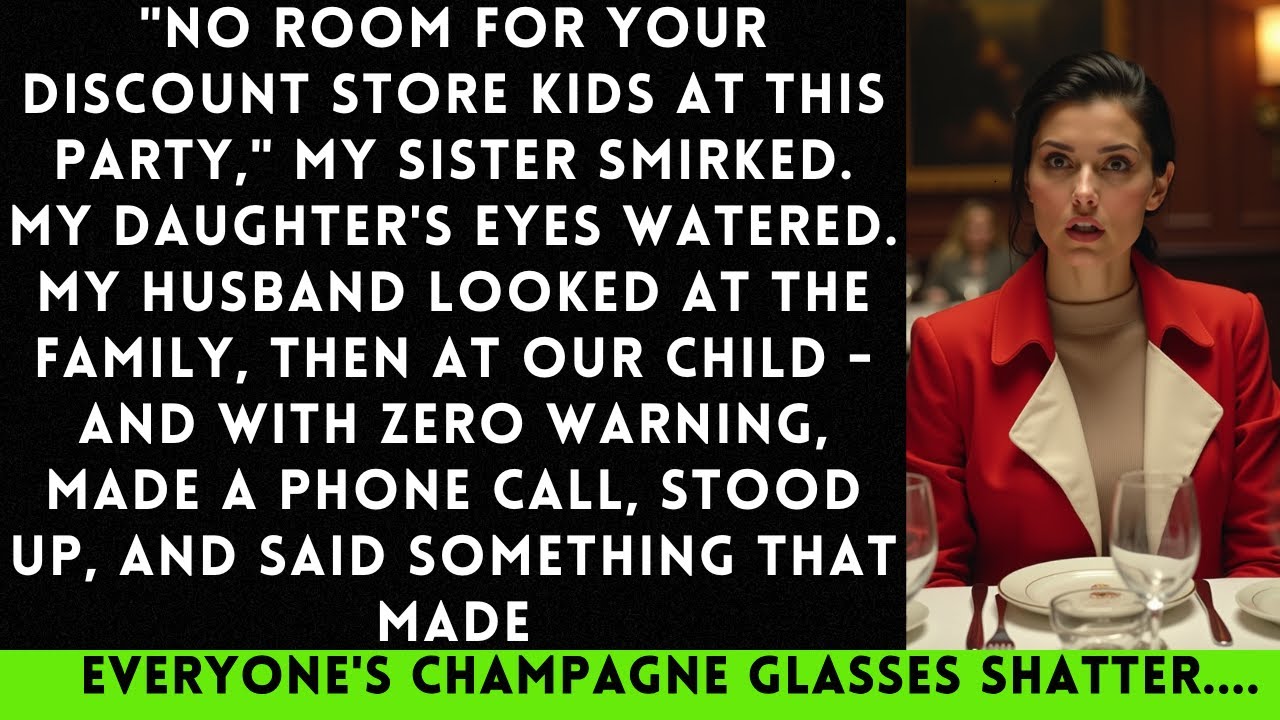 My Sister Smirked: No Room For Your Discount-Store Kids At This Party. My Daughter’s Eyes Watered...