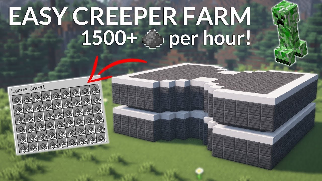 I MADE EASIEST CREEPER FARM | MINECRAFT PART#25 - YouTube