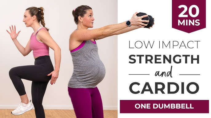 25-Minute Prenatal Arm Workout: Back and Biceps Workout (Dumbbells) 