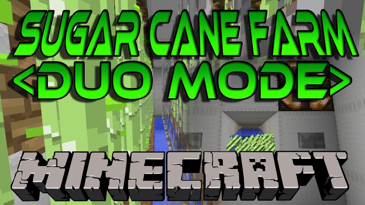 Minecraft Duo Mode Sugar Cane Farm How To Make A Full Automatic Reeds Sugar Cane Minecraft Farm