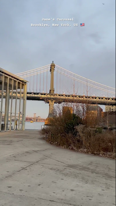 Exploring Brooklyn Bridge Park, Jane's Carousel, Virgil Abloh Skateboarder  Statue, Brooklyn NYC ASMR 