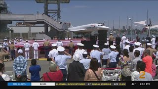 Hundreds attend Intrepid Memorial Day ceremony