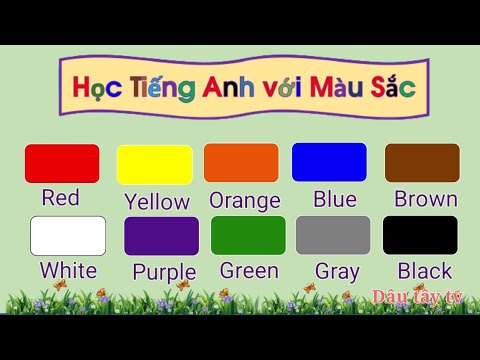 Học Màu Tiếng Anh - Dạy bé học màu sắc bằng tiếng anh | Dạy bé nhận biết màu sắc bằng tiếng anh | Tiếng Anh về màu sắc