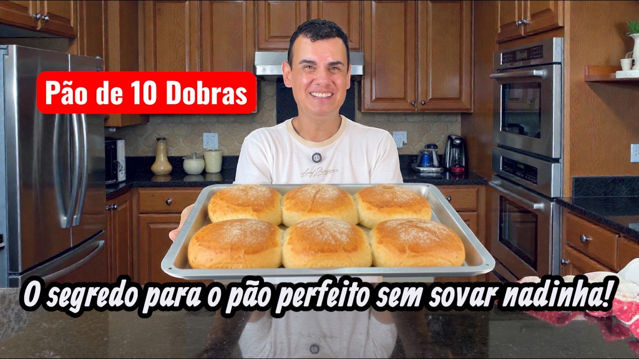 Como fazer pão caseiro fácil e crocante com poucos ingredientes (Sem Sova)