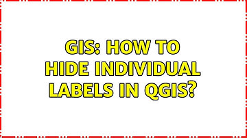 GIS: How to hide individual labels in QGIS? (4 Solutions!!)