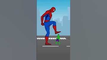 Hulk vs Spider Man Crunch Time Animation #cartoon #toys