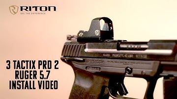Pistol Red Dot Install Video - PRD 2 onto Ruger 5.7
