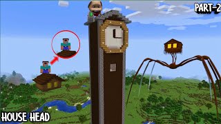 Surviving From House Head Nightmare In Minecraft Part 2 -Gameplay-Coffin Meme