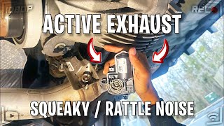 HOW TO FIX The Active Exhaust SQUEAK / RATTLE On DODGE CHALLENGER/CHARGER SCATPACK! #scatpack #mods