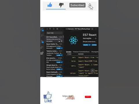 React Snippet VSCode Extension #shorts - YouTube