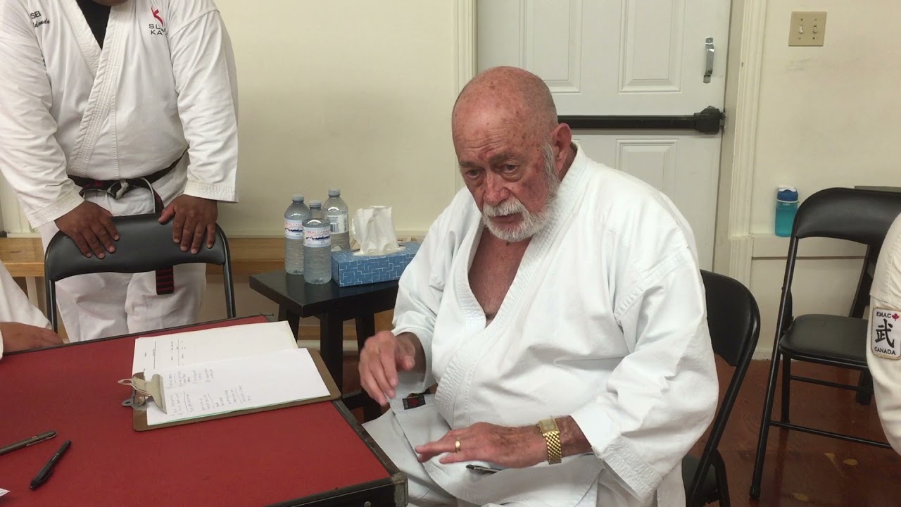 Sensei Chuck Merriman Goju Ryu Kata Advice Napanee Karate Club (With Subtitles)