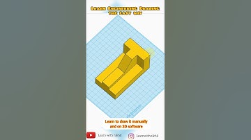 Engineering Drawing | Orthographic Projections using Tinkercad software 05 | Learn with Nikhil