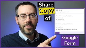 How to share a copy of a Google Form