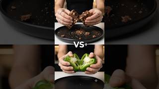 ASMR Battle: Dry Crackle vs. Fresh Snap! 🍫🔊🫑 #ASMR #SoundBattle #Biscotti #BellPepper