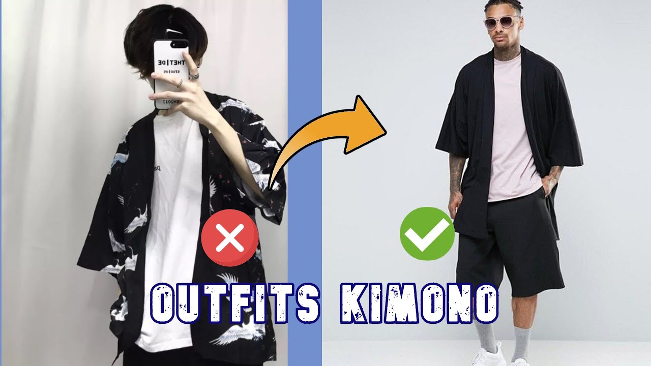 Como vestir un KIMONO masculino, OUTFITS AESTHETIC 2021 Moda Asiática 