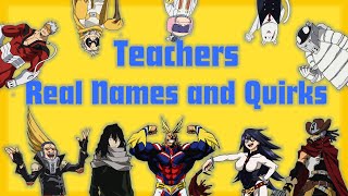 Teacher Quirks | My Hero Academia