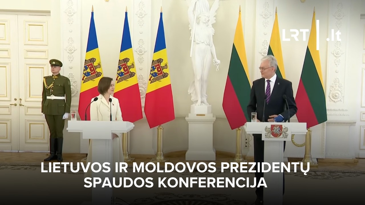 Lietuvos ir Moldovos prezidentų spaudos konferencija | 2026-03-10