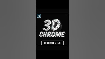 How to Create 3D Chrome Text Effect in Photoshop | Easy Photoshop Tutorial